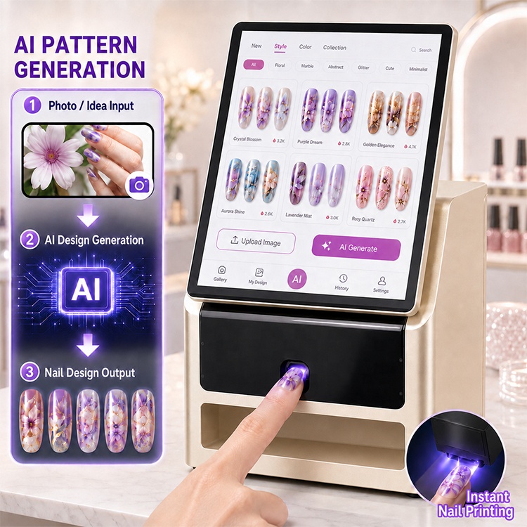 3D Printing Ai - Máquina de Impressão Digital de Unhas