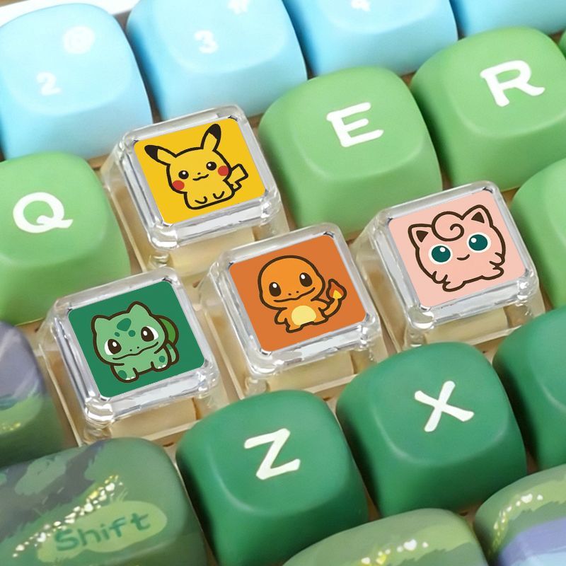 3D Printing Keyboard - Teclado Mecânico Pokémon Cross Axle com
