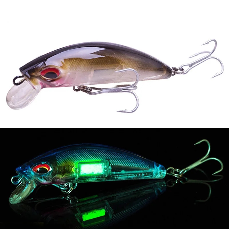 3D Printing Lure - 3d olhos luminosos minnow iscas de
