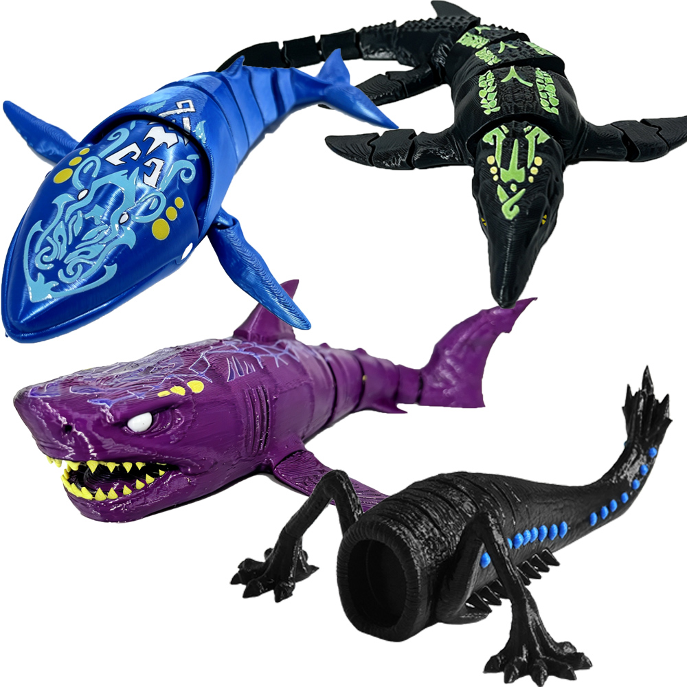 3D Printing Joint - Monstros marinhos Bloop, impressão 3D, figura
