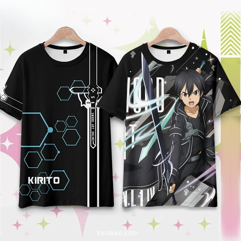 3D Printing Online Service - Camiseta Oversized 3D Anime SAO Sword