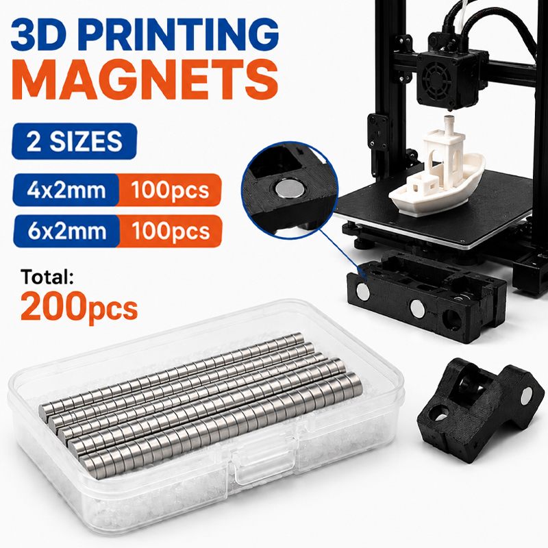 Enclosure 3D Printing - Kit de ímãs para impressão 3D