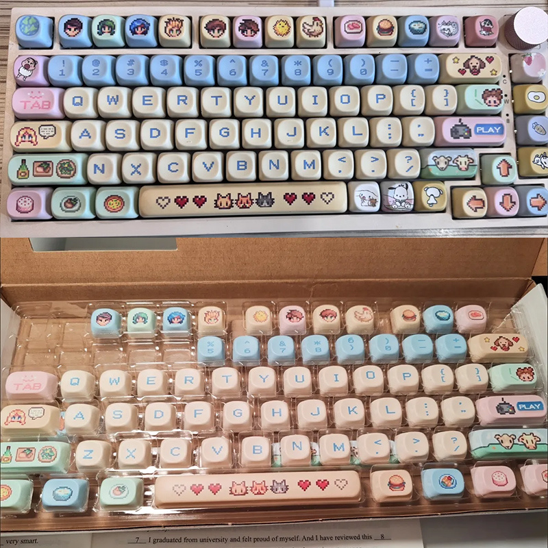 Stardew Valley 78 Keycaps Pixe - 3D Printing Keyboard avaliação e preço
