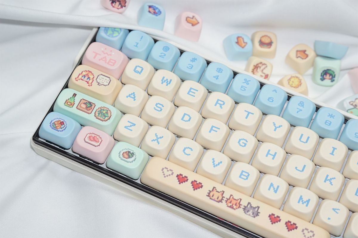 Stardew Valley 78 Keycaps Pixe - 3D Printing Keyboard avaliação e preço