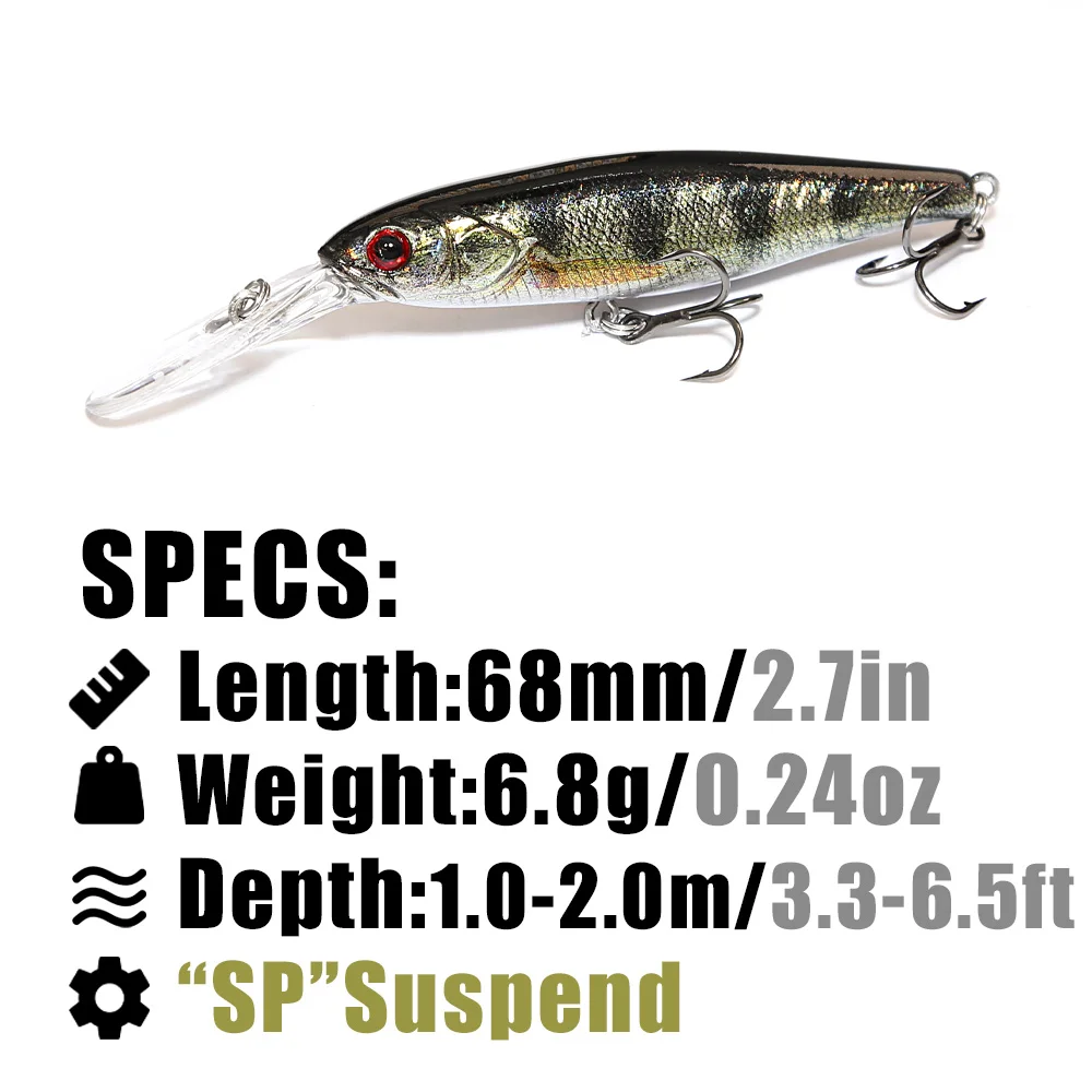 B & U 68mm Impressão 3D Shad S - 3D Printing Lure avaliação e preço