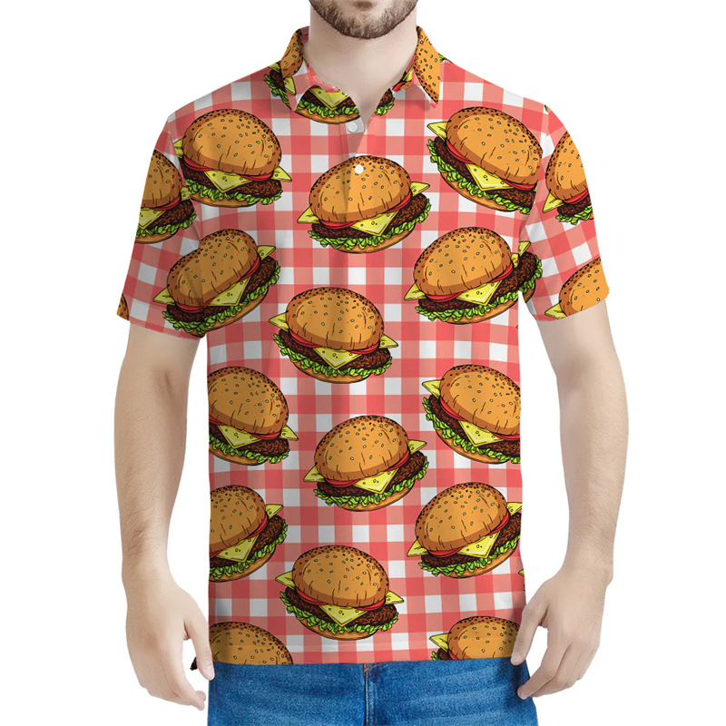 Polo gráfico Hamburger masculi - 3D Printing Food avaliação e preço