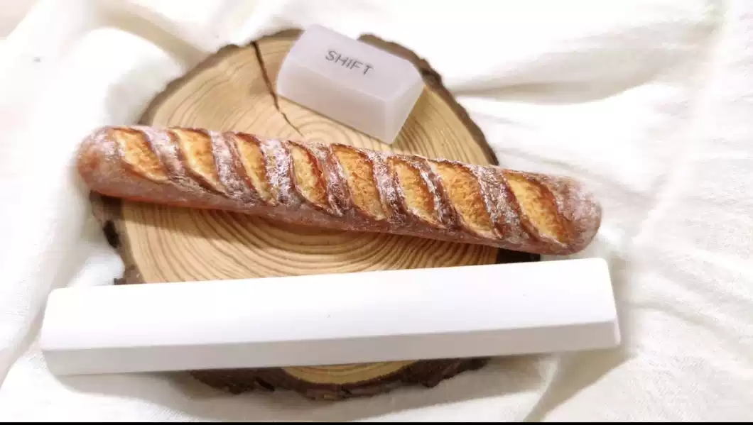 Keycap Baguette Food Artisan S - 3D Printing Keyboard avaliação e preço
