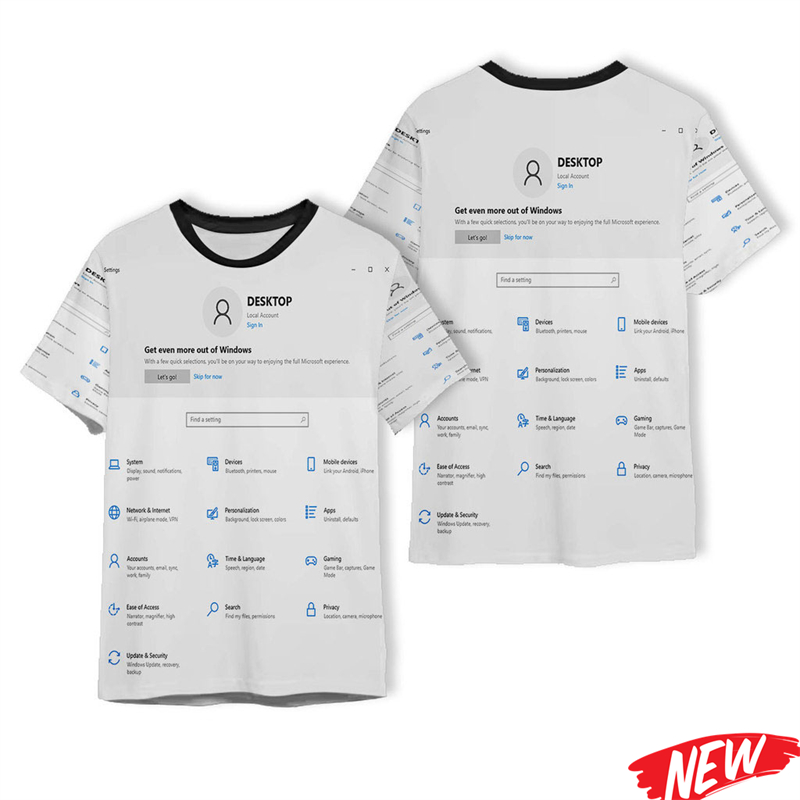 Camiseta Criativa com Padrão E - 3D Printing Online Service avaliação e preço